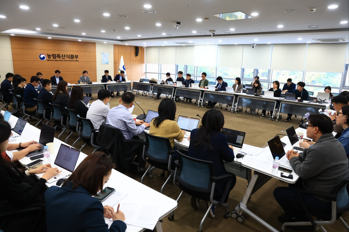 ▲송미령 농림축산식품부 장관이 5일 정부세종청사에서 기자간담회를 진행하고 있다. (사진제공=농림축산식품부)