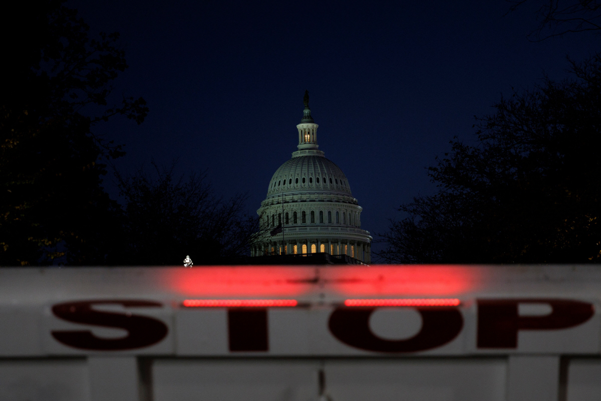 ▲4일(현지시간) 미국 워싱턴D.C. 국회의사당이 보인다.  (워싱턴D.C./AFP연합뉴스)