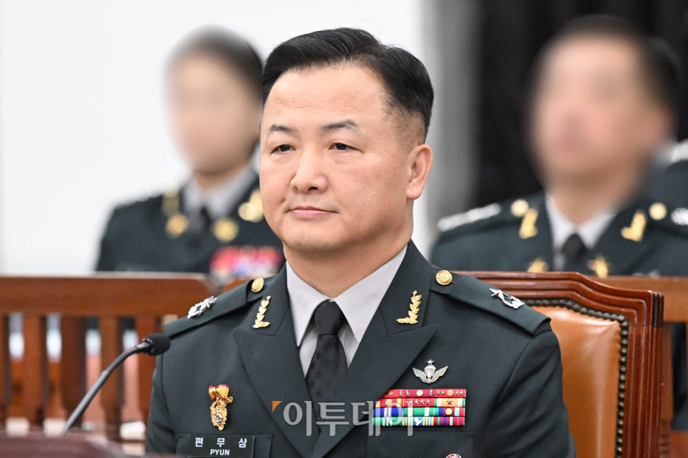 ▲5일 서울 여의도 국회 정보위원회에서 열린 국군방첩사령부(방첩사) 등에 대한 국정감사에서 편무삼 국군방첩사령관 직무대리가 참석하고 있다. 고이란 기자 photoeran@