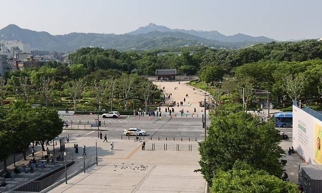 ▲세운상가에서 바라본 종묘. (연합뉴스)