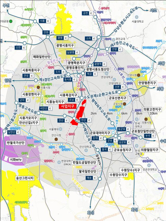 ▲안산장상지구 위치도. (사진제공=한국토지주택공사)