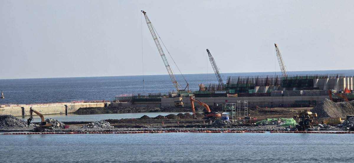▲울릉공항 건설현장. (김지영 기자 kjy42)