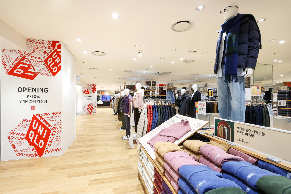 ▲유니클로 롯데백화점 대전점. (사진제공=유니클로)