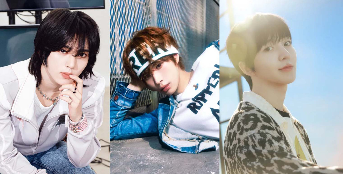 ▲(사진 왼쪽부터) 그룹 제로베이스원 한유진, 투어스(TWS) 경민, 킥플립 동현 (출처=위에화엔터테인먼트코리아, 플레디스 엔터테인먼트, JYP엔터테인먼트)