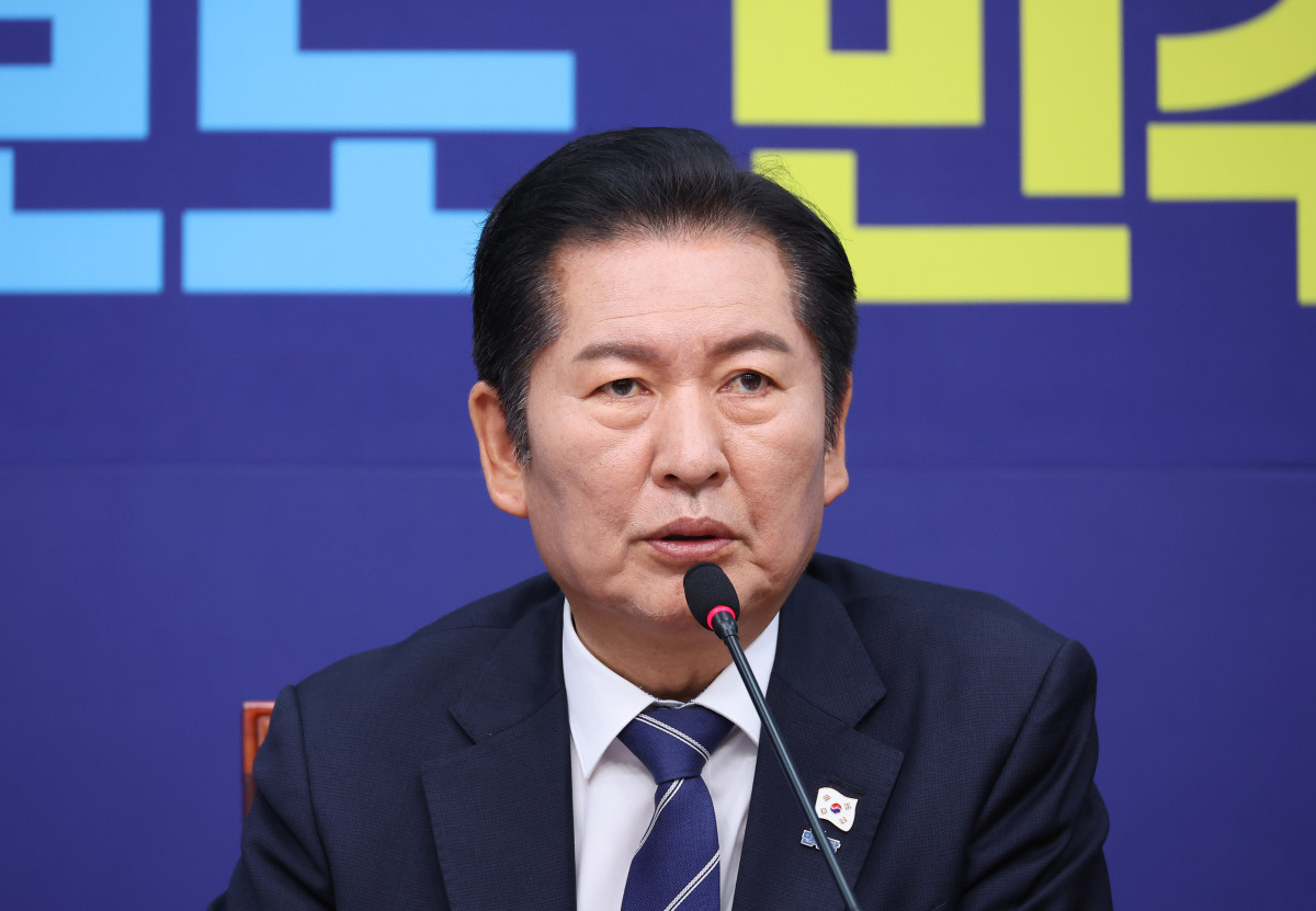 ▲정청래 더불어민주당 대표가 12일 국회에서 열린 최고위원회의에서 발언하고 있다. (연합뉴스)