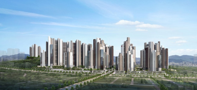 ▲'힐스테이트 광명11' 투시도. (사진제공=현대건설)