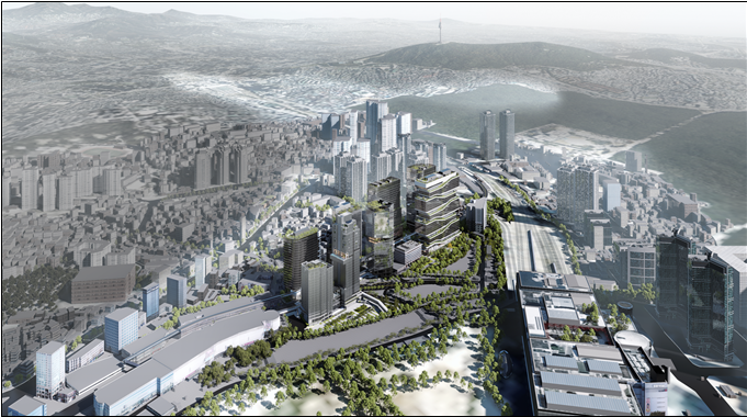 ▲용산전자상가 일대 지구단위계획구역 조감도 (서울시)