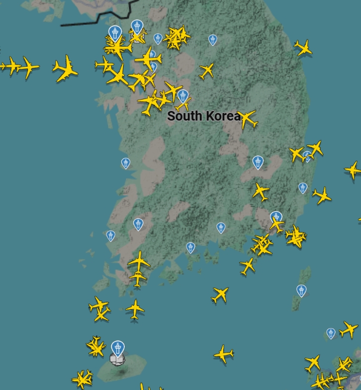 (출처=flightradar24 캡처)