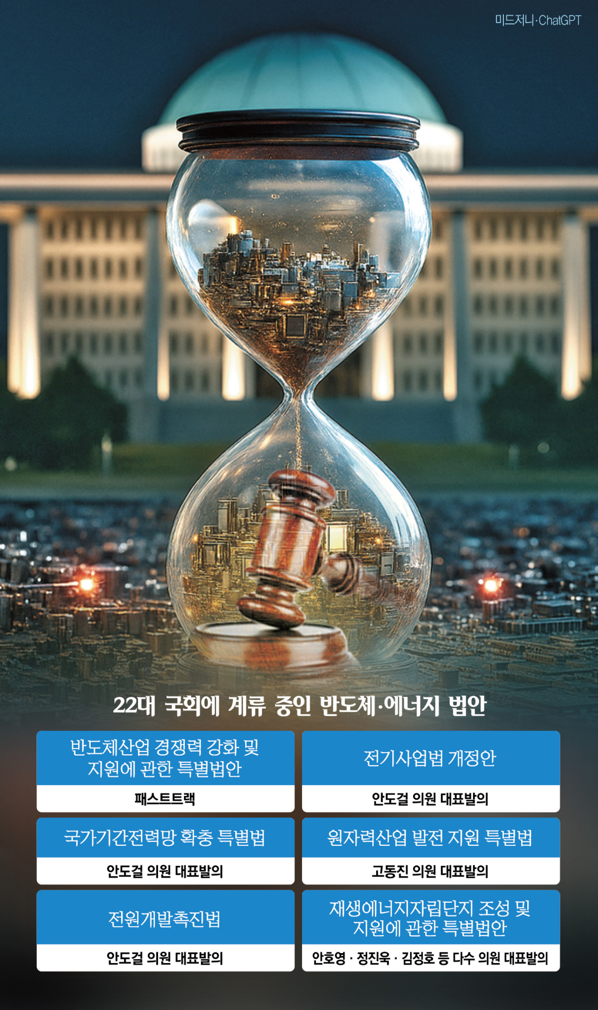 ▲22대 국회에 계류 중인 반도체·에너지법안
