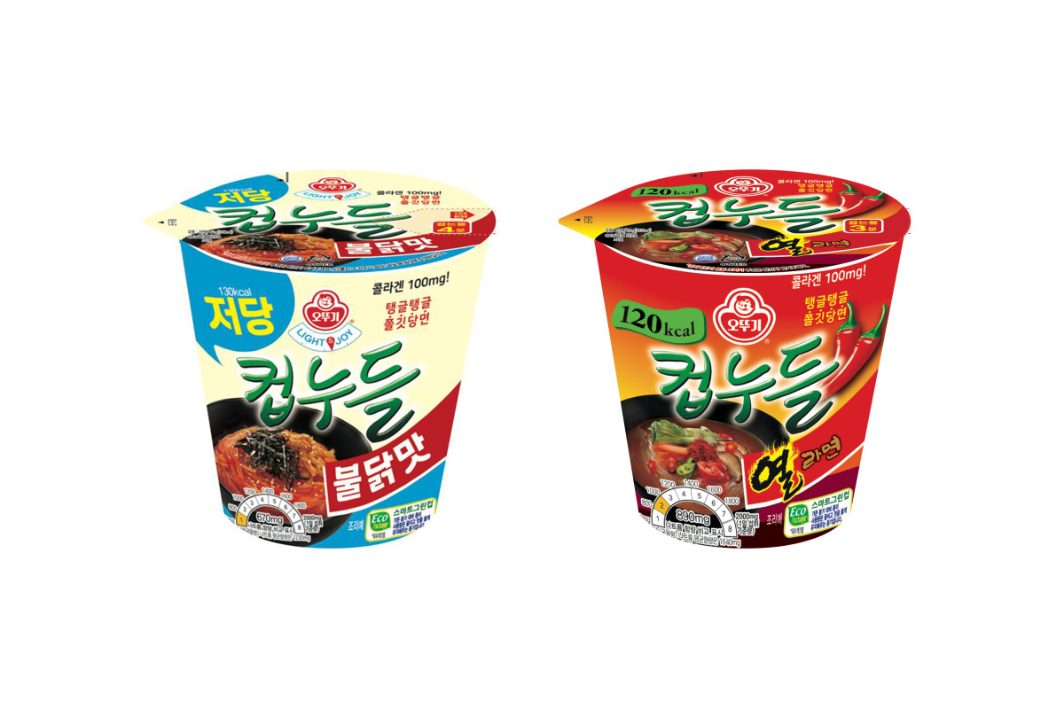 ▲컵누들 신제품 2종. (사진제공=오뚜기)