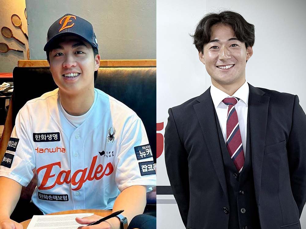 ▲(사진 왼쪽) 대만 투수 왕옌청(24·한화 이글스), 스기모토 코우키(25·kt 위즈) (사진제공=한화 이글스, kt 위즈)
