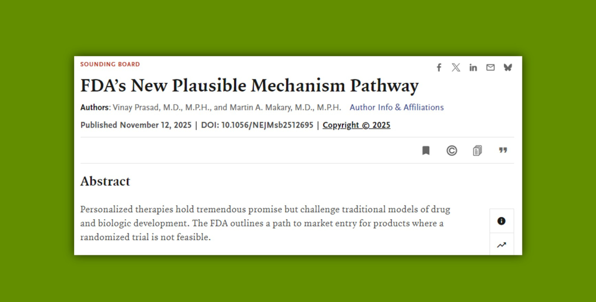 FDA, 개인맞춤형 유전자편집 '승인 가속화' 경로 제시