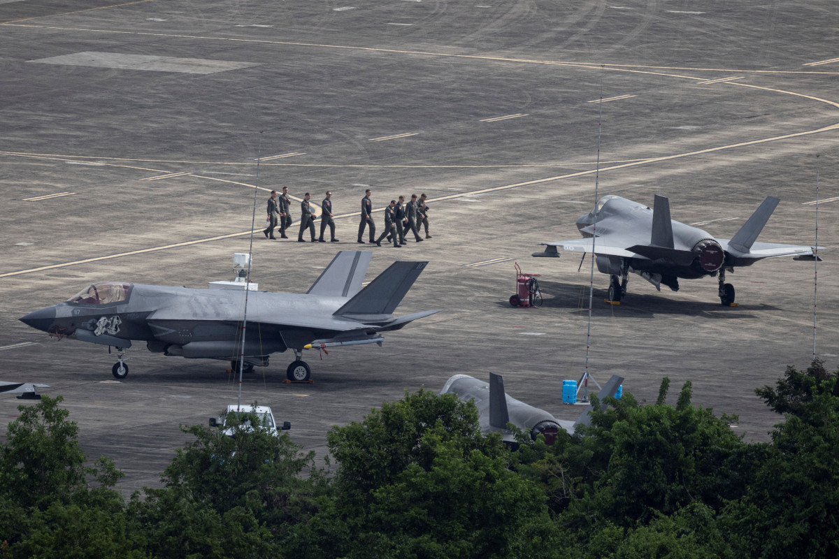 ▲푸에르토리코 세이바에 있는 미군 기지에 F-35 전투기가 세워져 있다. (로이터연합뉴스)
