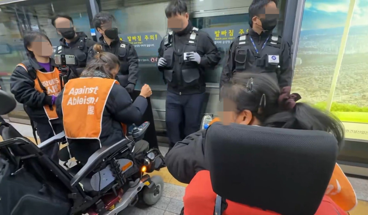 ▲(출처=전장연 X 캡처/연합뉴스)