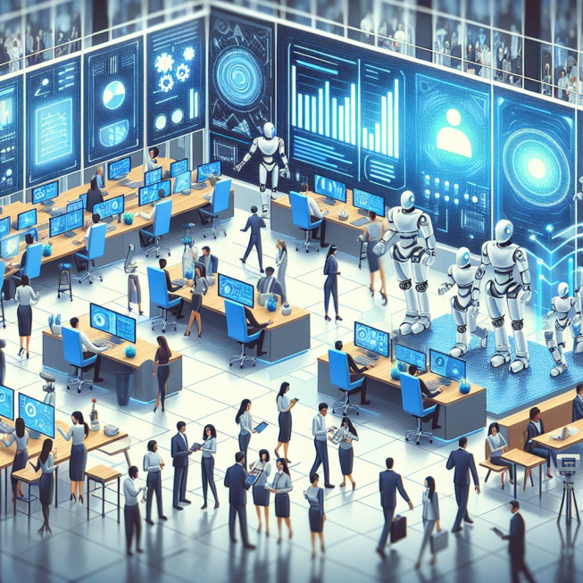 ▲AI 활용 미래 행정 업무 향상 이미지. (미드저니/정용욱 기자 dragon@)