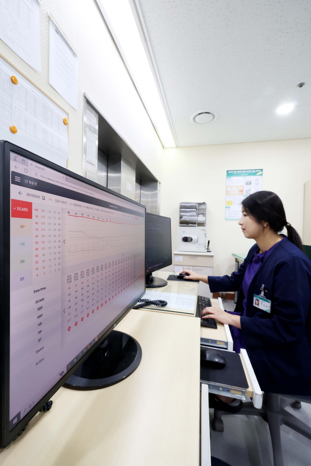 ▲경기 성남시 분당제생병원에서 심정지 예측 AI 프로그램 ‘딥카스(DeepCARS)’가 운영되고 있다. (이투데이DB)