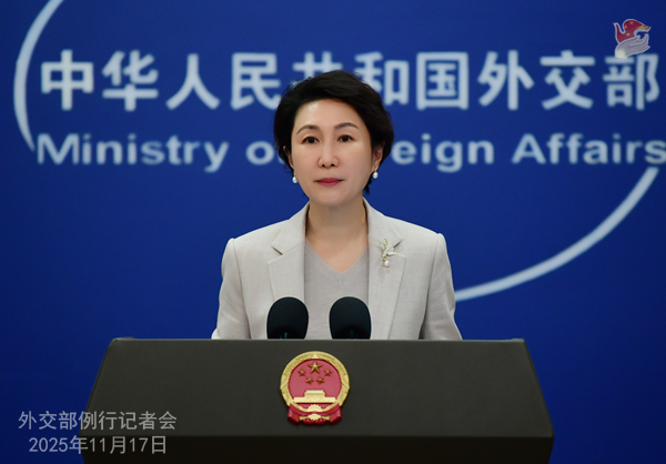 ▲마오닝 중국 외교부 대변인은 17일 정례 브리핑에서 일본의 독도 영유권 주장을 간접 비판했다. 마오 대변인은 "최근 일본의 많은 악성 언행은 주변 국가의 경계와 불만, 항의를 유발하고 있다"고 압박했다.  (출처 중국 외교부)