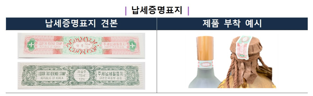 ▲납세증명표지 (사진제공=국세청)