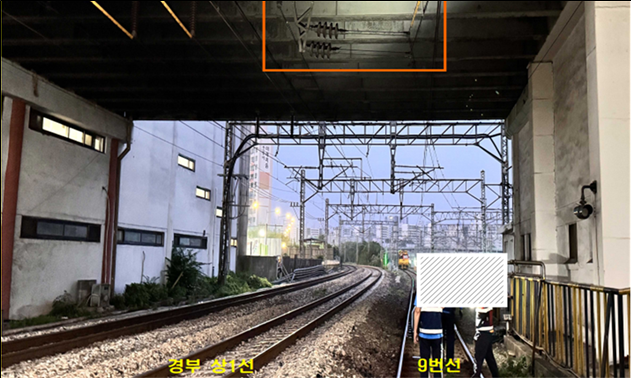 ▲경부선 구로역 사고 현장. (사진제공=국토교통부)