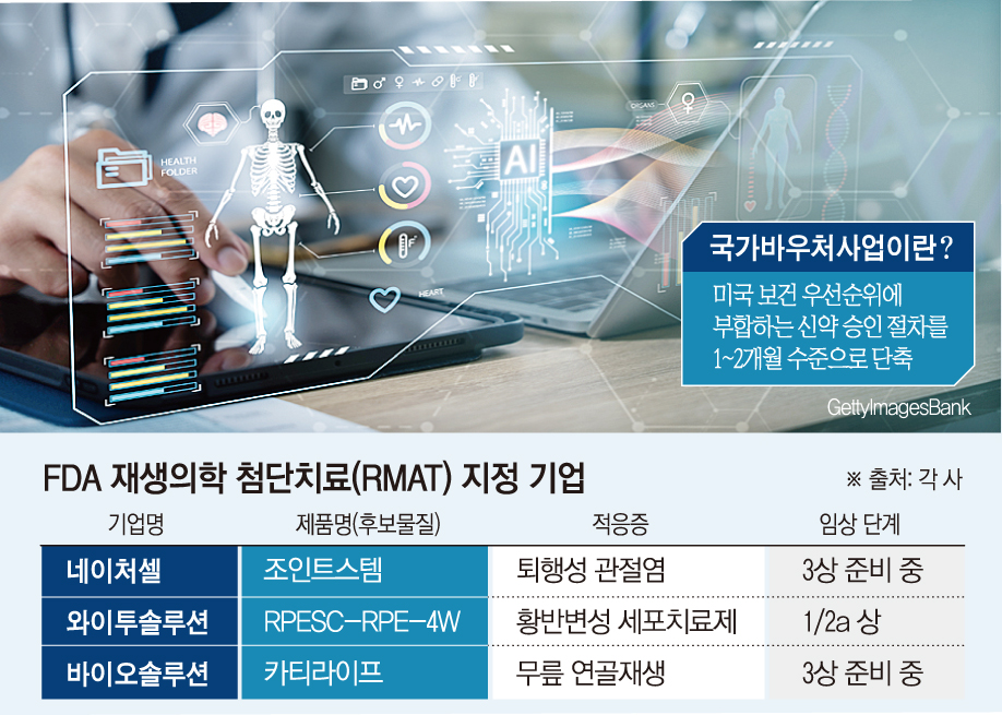 FDA CNPV 도입…RMAT 지정 기업, 상용화 속도 붙나