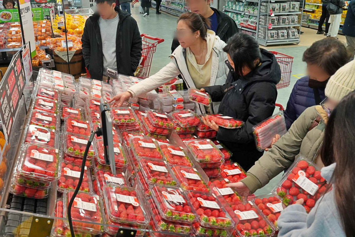 ▲롯데마트 제타플렉스 서울역점 농산 매장 전경 (사진제공=롯데쇼핑)