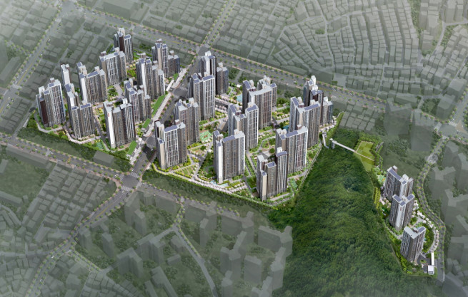 ▲'힐스테이트 광명11(가칭)' 조감도. (사진제공=현대건설)