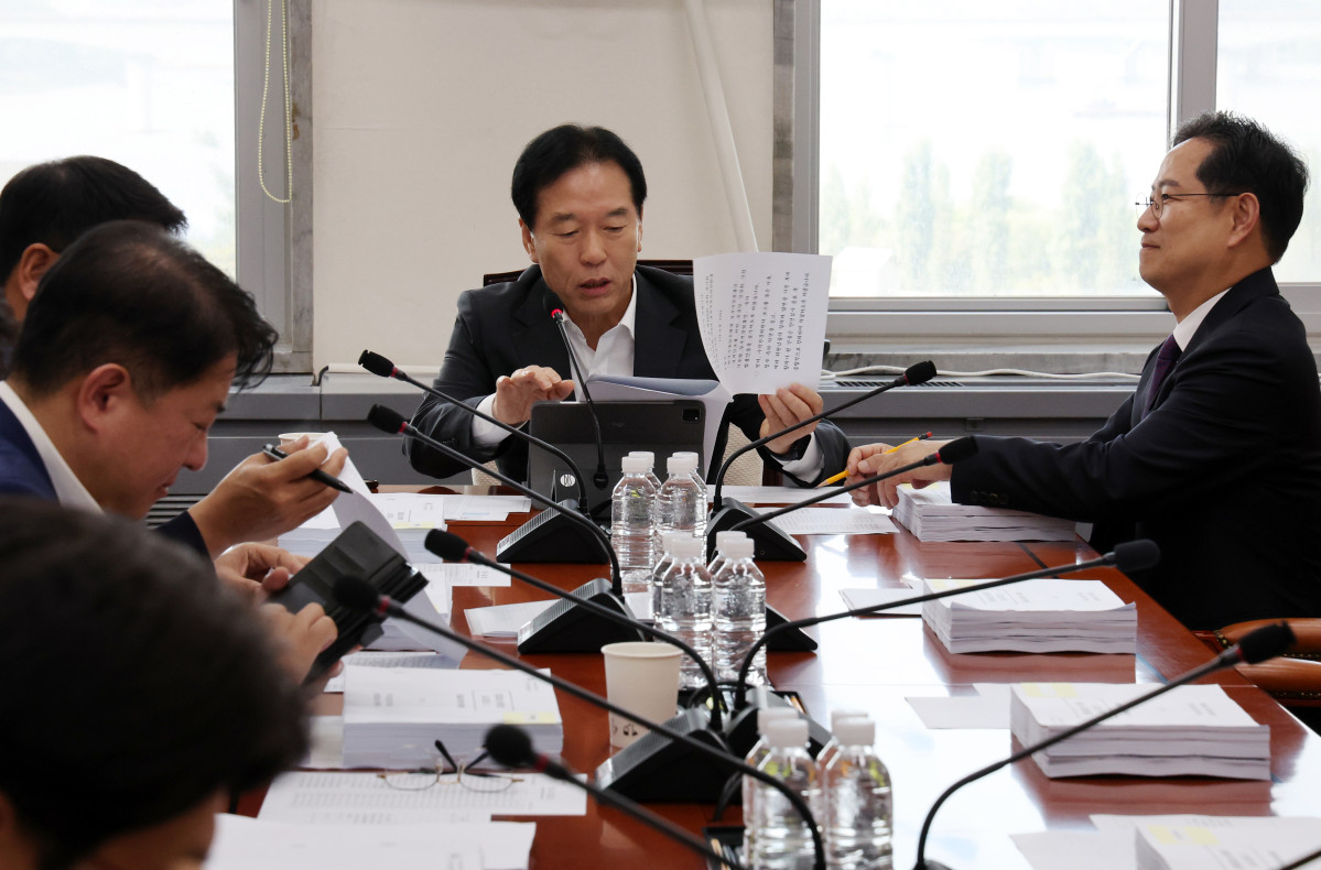 ▲9월 29일 오후 서울 여의도 국회 기획재정위원회 경제재정소위원회에서 정태호 소위원장이 회의를 주재하고 있다. (사진=뉴시스)