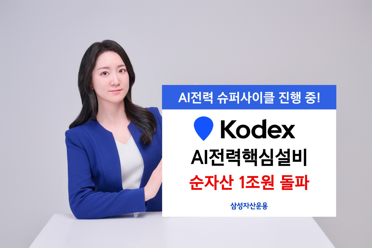 삼성운용, KODEX AI전력핵심설비 순자산 1조 돌파
