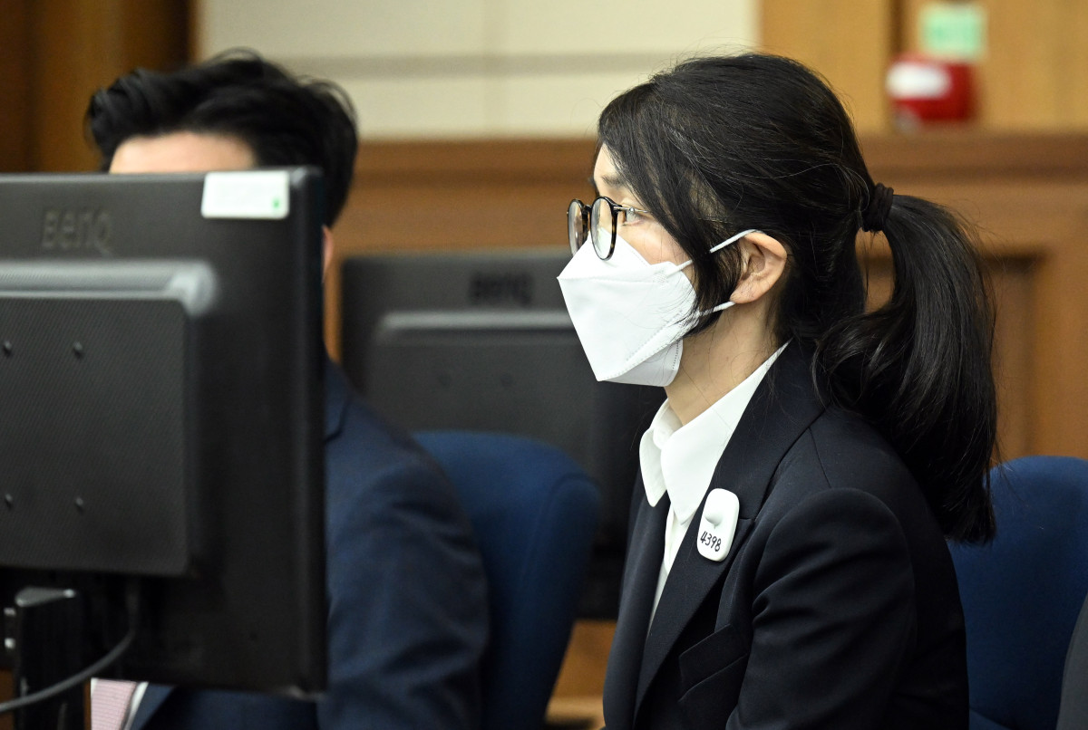 ▲김건희 여사가 24일 서울 서초구 서울중앙지법에서 열린 첫 재판에 출석해있다.  (연합뉴스)