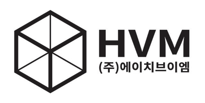 ▲에이치브이엠이 NADCAP 인증을 획득한 가운데 20일 회사 로고와 명칭이 담긴 이미지가 공개되고 있다.