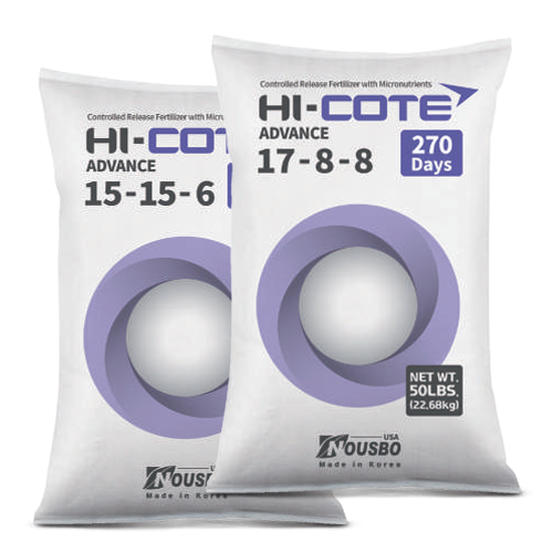 ▲누보 해외수출용 하이코트 팜오일 전용 완효성 비료(누보 제공)