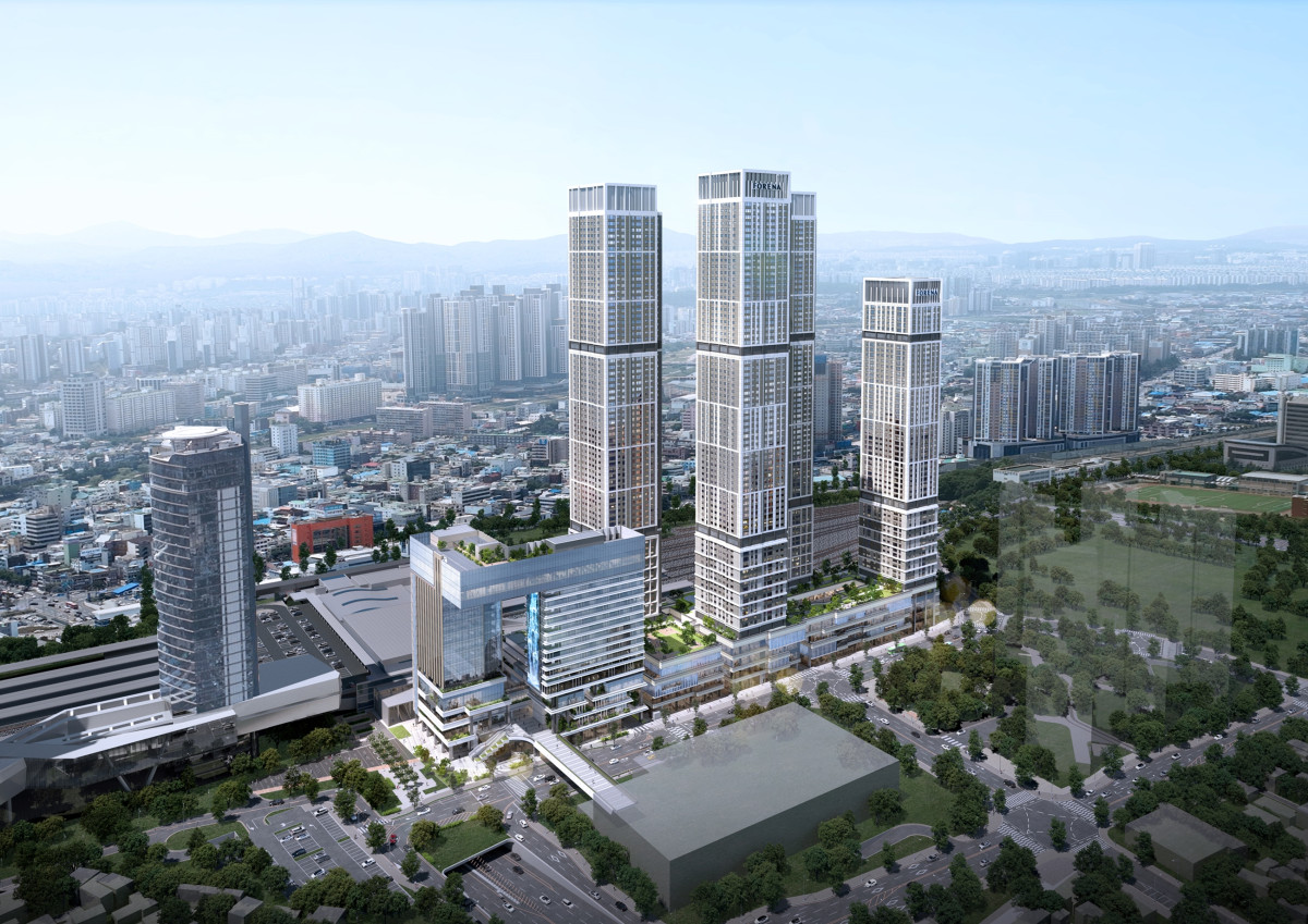 ▲대전역세권 복합2-1구역 개발사업 조감도. (사진제공=한화 건설부문)