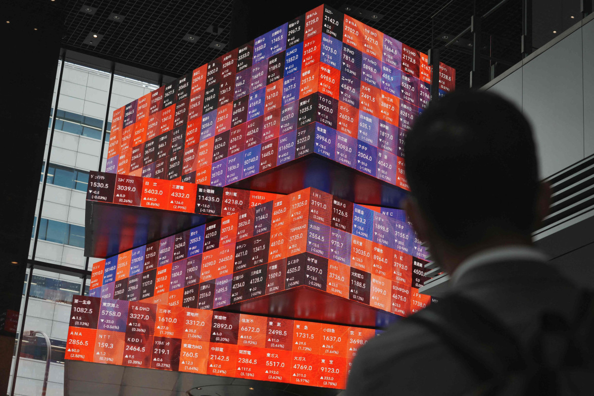 ▲도쿄증권거래소에 있는 닛케이225 시세판 (AFP연합뉴스)