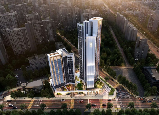 ▲HS화성이 수주한 잠원한신타운 소규모 재건축사업 조감도. (사진제공=HS화성)