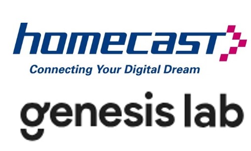 ▲홈캐스트 및 제네시스랩 CI (자료제공=홈캐스트)