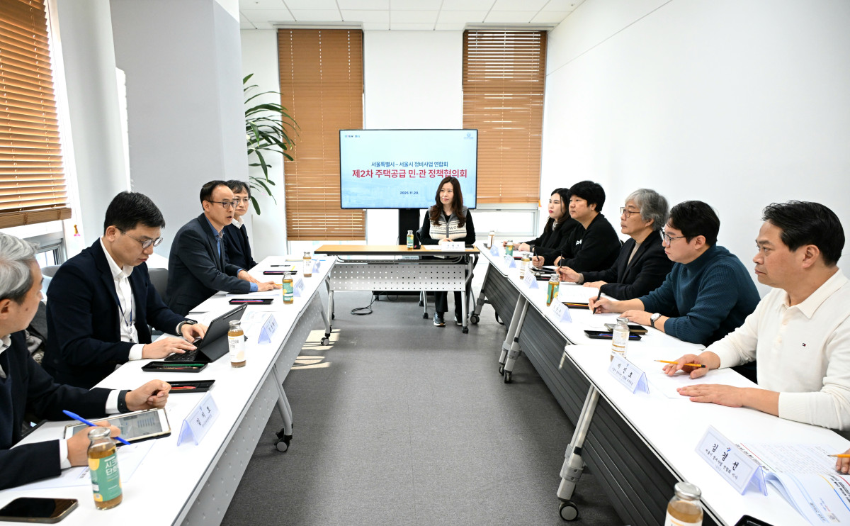 ▲서울시와 서울시 정비사업 연합회는 20일 주택공급 활성화를 위한 두 번째 민관 협의회를 개최했다. (사진제공=서울시)
