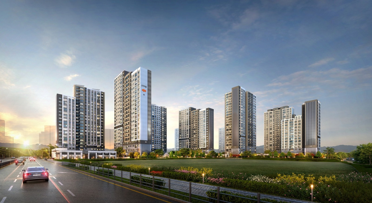 ▲e편한세상 내포 에듀플라츠 투시도. (사진제공=DL이앤씨)