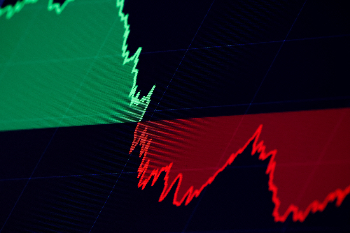 ▲20일(현지시간) 미국 뉴욕증권거래소(NYSE) 에서 다우지수를 화면에 표시한 그래픽이 추적하고 있습니다. 뉴욕/로이터연합뉴스