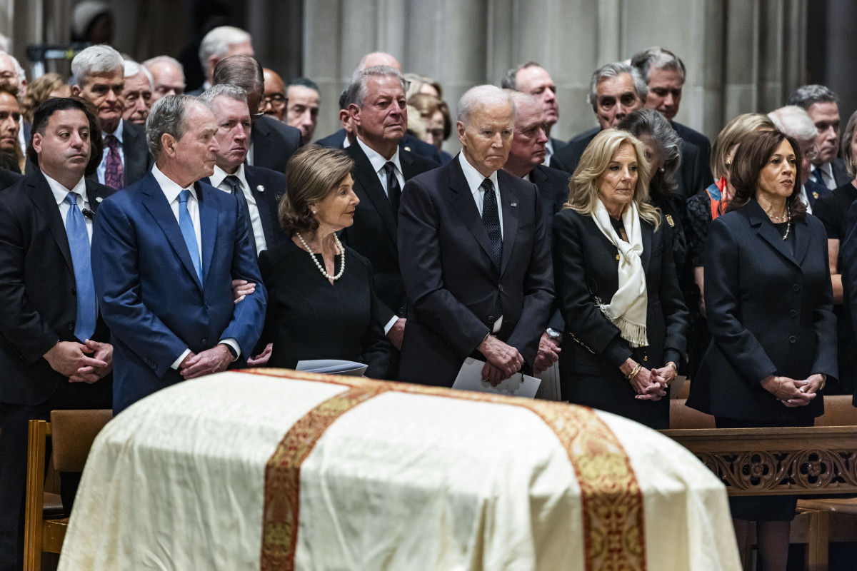 ▲20일(현지시간) 딕 체니 전 부통령의 장례식의 모습. (워싱턴D.C./EPA연합뉴스)