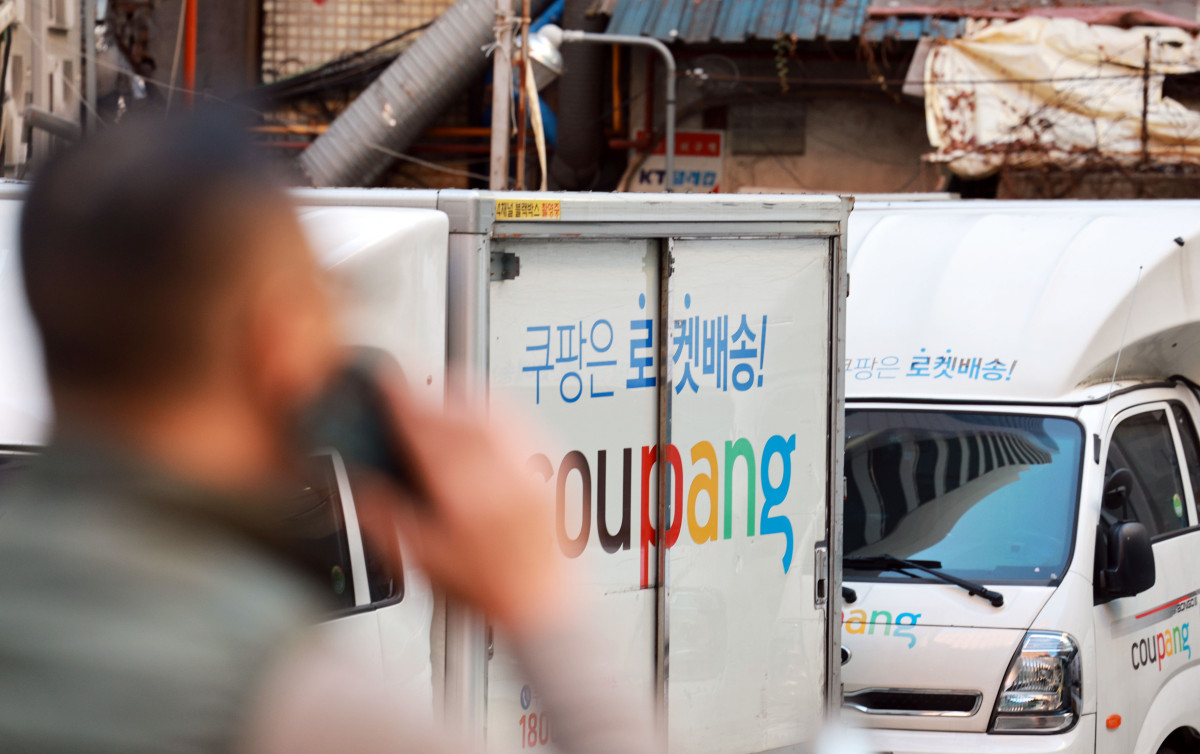 ▲ 서울 시내 쿠팡 차량 차고지의 모습. (연합뉴스)