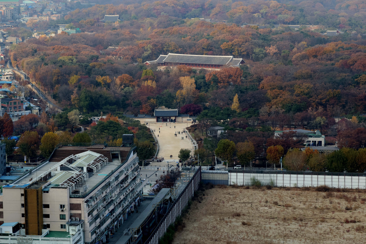 ▲서울 종묘와 세운4구역 재개발 사업지 일대. 신태현 기자 holjjak@