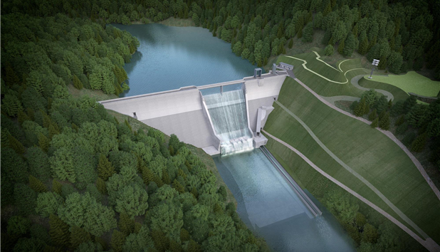 ▲티나댐 조감도. (한국수자원공사)