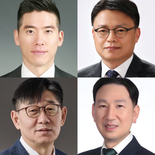 ▲(왼쪽 위부터 시계방향) 구동휘 LS MnM 대표이사 최고경영자(CEO) 사장, 안길영 LS일렉트릭 생산R&BD 총괄 부사장,채대석 LS일렉트릭 사업총괄 최고운영책임자(COO), 비전경영총괄 최고비전제시책임자(CVO), 안전환경총괄 최고안전환경책임자(CSEO), 자동화시스템사업본부장 겸 대표이사 부사장, 조의제 LS ITC 대표이사 CEO 부사장 (사진제공-LS그룹)