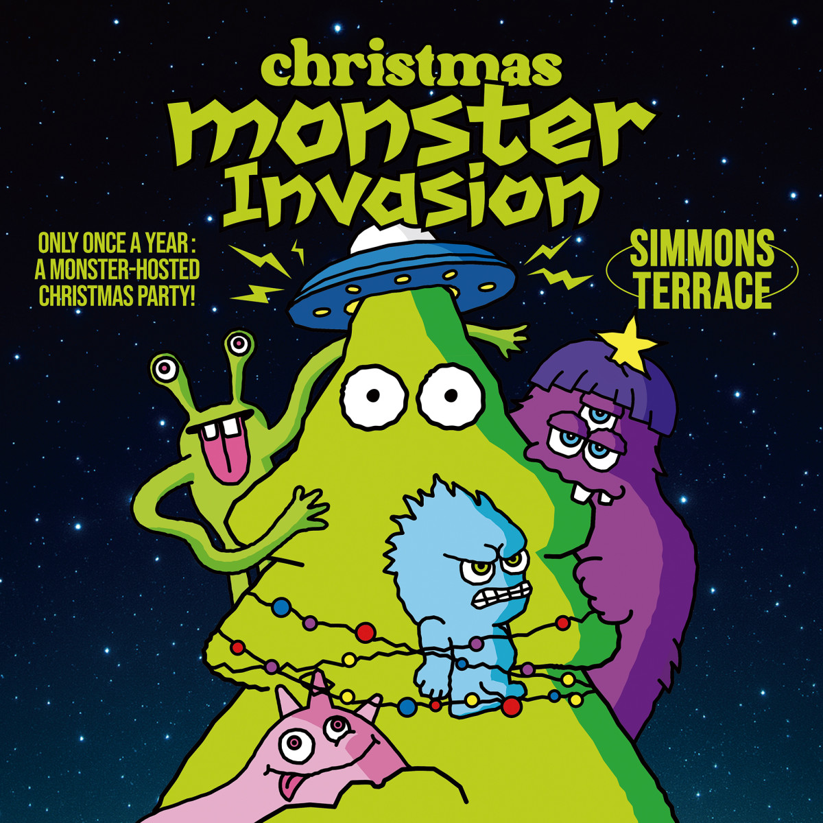 ▲'크리스마스 몬스터 인베이젼' 포스터(시몬스)