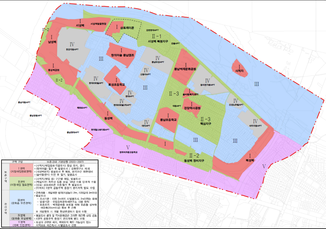 ▲풍납동 권역도 (송파구청)