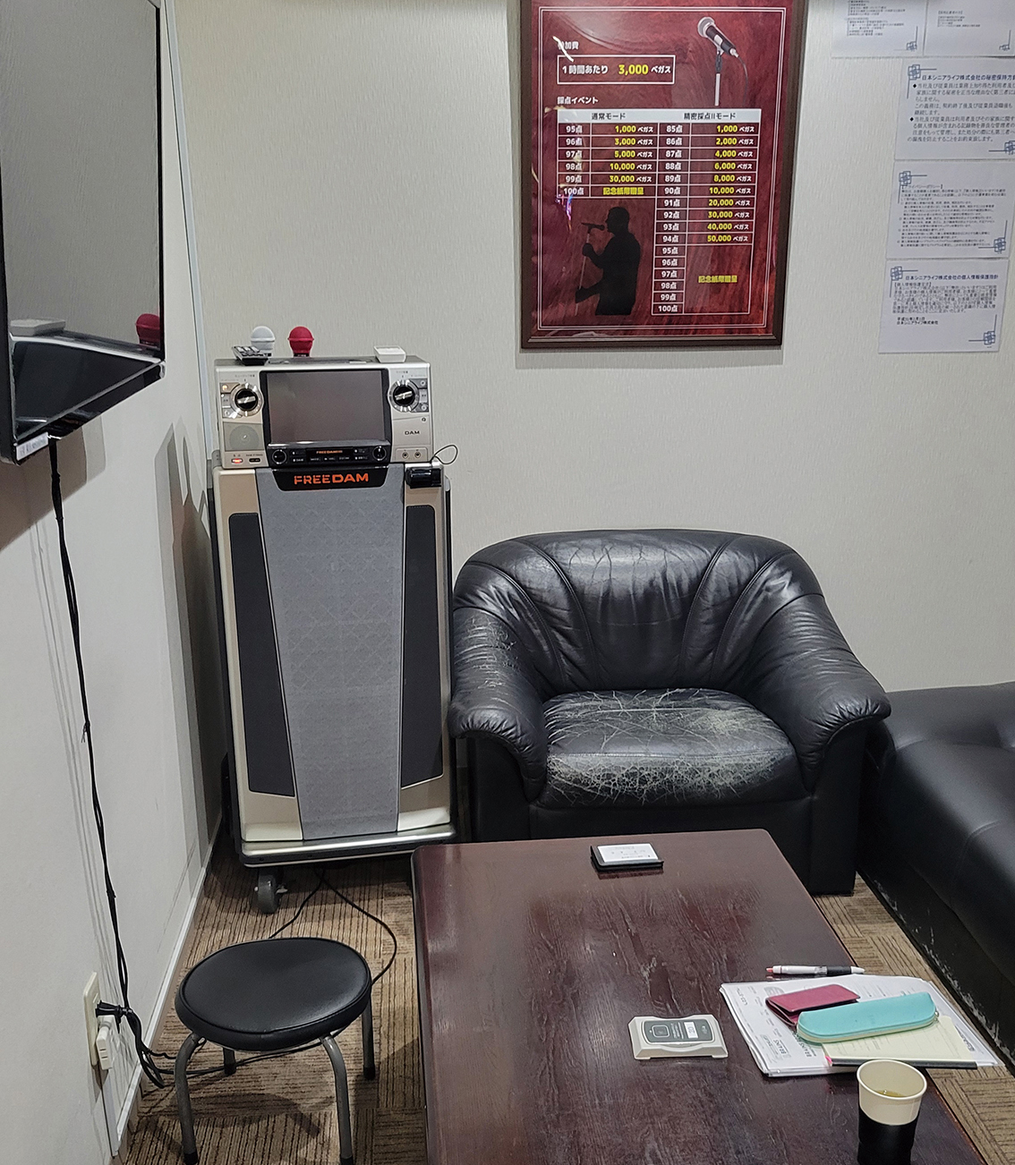 ▲라스베가스 가라오케 룸과 목욕탕 시설(신미화 교수)