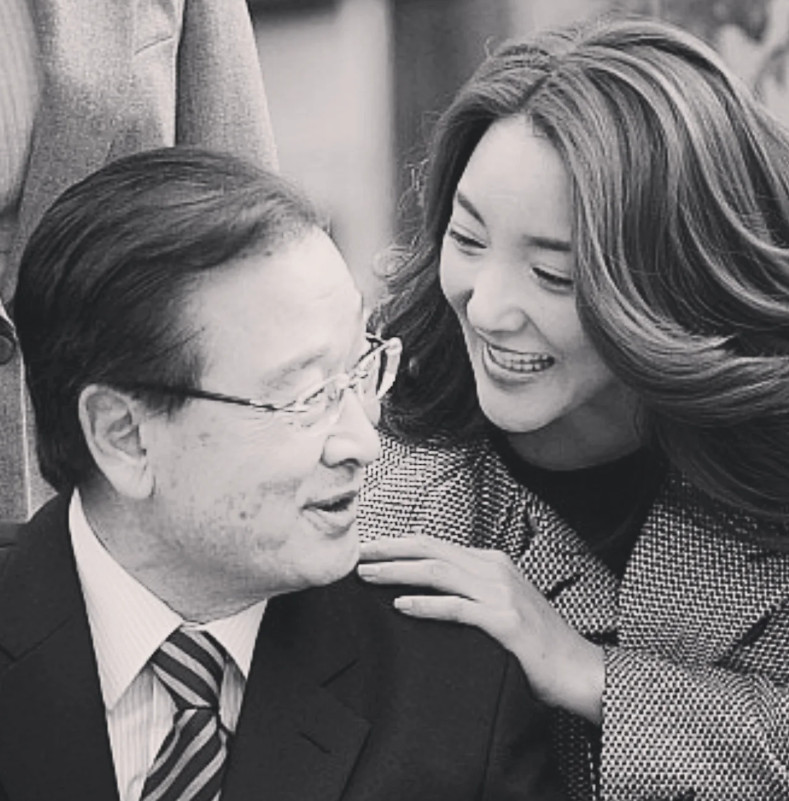 ▲故 이순재(왼)와 바다. (출처=바다SNS)