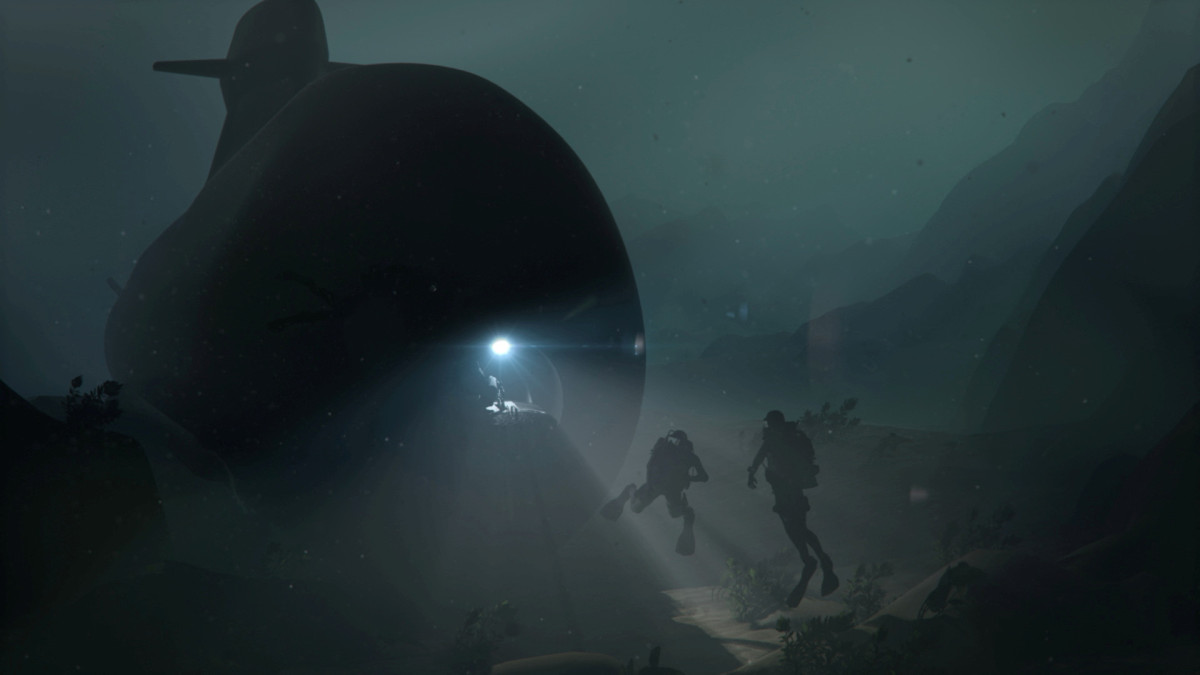 ▲스웨덴 사브의 A26 잠수함에서 나오는 잠수부와 무인 차량이 묘사된 일러스트. (로이터연합뉴스)