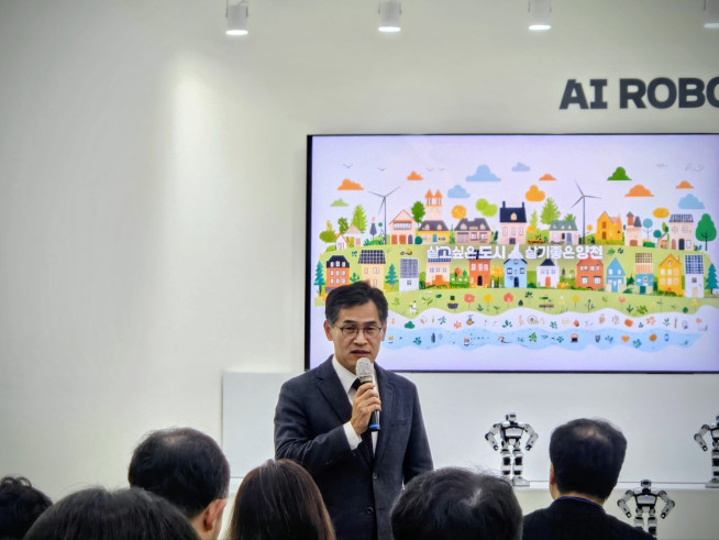 ▲이기재 양천구청장이 26일 기자설명회에서 발언하고 있다. (사진=정용욱 기자 dragon@)