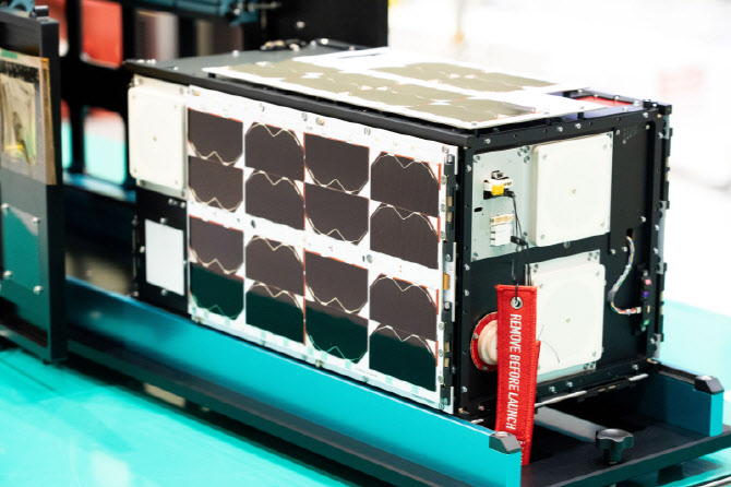 ▲27일 발사 예정이었던 경기기후위성 1호기. (경기도)